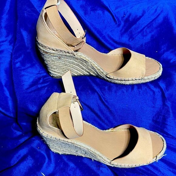 Vince Camuto - Espadrille Wedge Beige Sandals - Picture 3 of 11